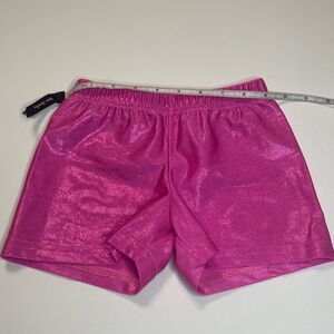 Gem Gear Sparkly Pink Gymnastics Dance Shorts Medium